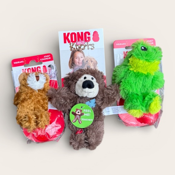Kong Other - KONG • Bundle of 3 Mini XS Squeaker Animal Toys